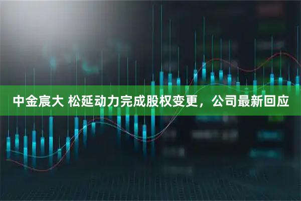 中金宸大 松延动力完成股权变更，公司最新回应